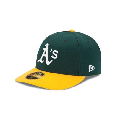 Oakland Athletics Gorra | New Era MLB Authentic Collection Low Profile 59fifty Fitted Cap Mexico - Verdes